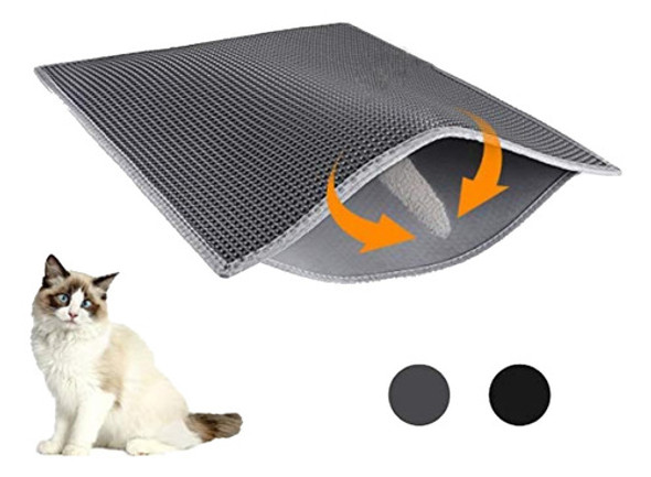 Tapete De Arena Para Gato 76cmx60cm Negro 0 Tapete De Arena Para Gato 76cmx60cm Negro 0