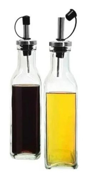 Aceitera Vinagrera Vidrio C/ Pico 200ml X2 Pettish Online Vc 0