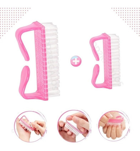 Combo X2 Cepillo Para Uñas Manicuria Esculpidas Pedicuria 1 Combo X2 Cepillo Para Uñas Manicuria Esculpidas Pedicuria 1