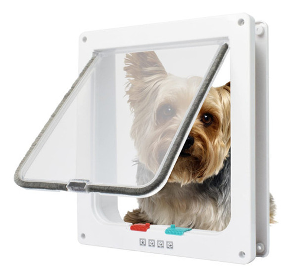 Puerta Para Mascotas Solapa Magnetica Cerradura De 4 Vias Xl 0
