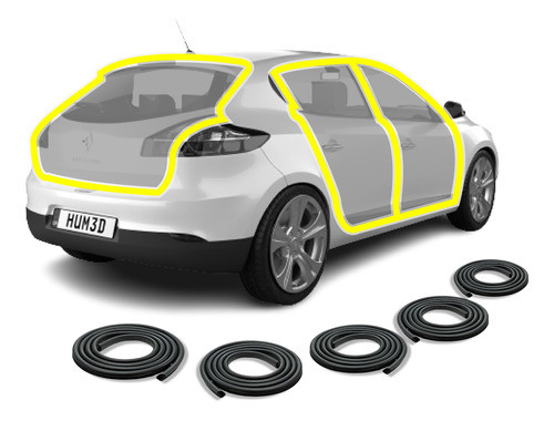 Burletes Renault Megane 2 Puertas Y Baul + Insonorizacion 0