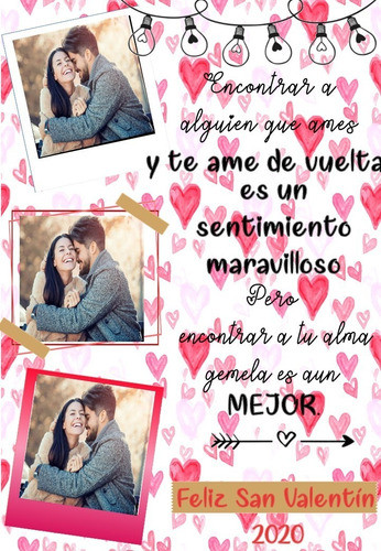 Cuadro Poster Para San Valentín Editable Modelo 3 0