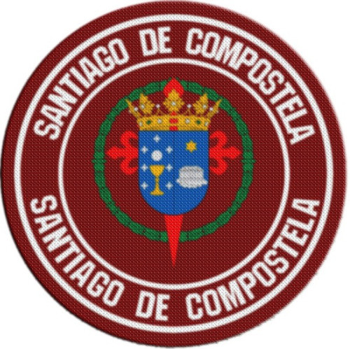 Parche Escudo Circular España Santiago De Compostela 0
