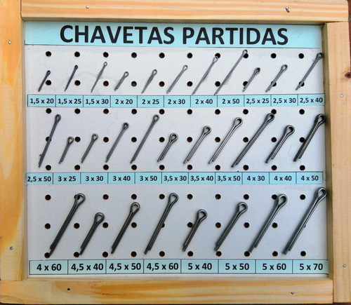 Chavetas Partidas - 1,5 X 25-100u. 1