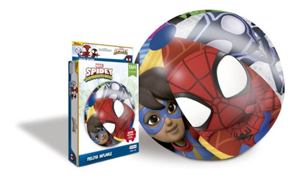 Pelota Inflable Para Pileta Spidey Spiderman Hombre Araña 0