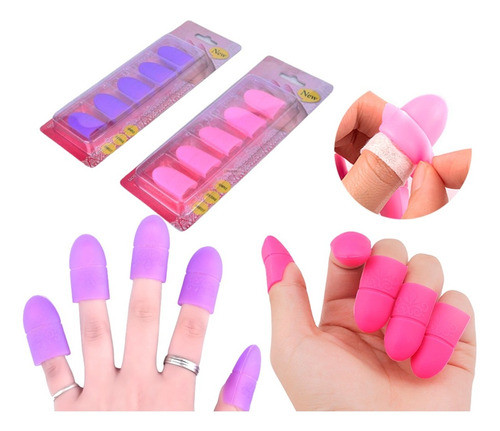 Capuchón Cápsula X5 Silicona Removedor Uñas Esculpidas 0