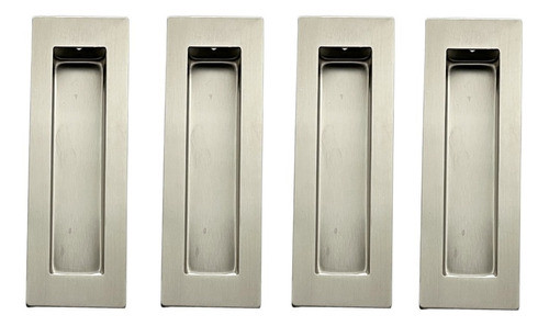 Cubeta Rectangular Embutir Puerta Corrediza A. Inoxidable X4 0
