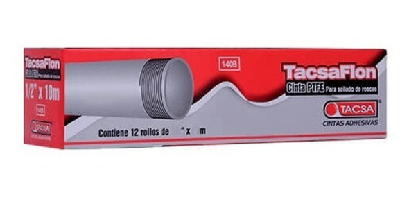Cinta De Teflon 3/4 Pulgada 20 Mts Tacsa X Caja 12 Uds 0