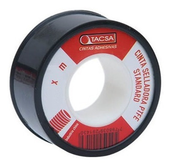 Cinta De Teflon 3/4 Pulgada 20 Mts Tacsa X Caja 12 Uds 1