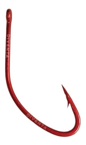 Anzuelo Akita 12002 N°16 Rojo X-fish Caja 100 Unidades Lisa 0