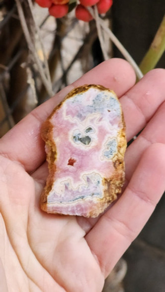 Piedra Rodocrosita De Colección  Pulida Ambas Caras 1