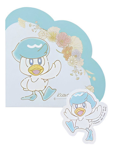 Anotador + Sticker Pokemon Quaxly Blooming Days Bandai 0