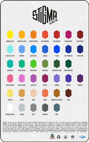 Tinta Para Tatuar Color Naranja Amarillento Stigma 1oz 1