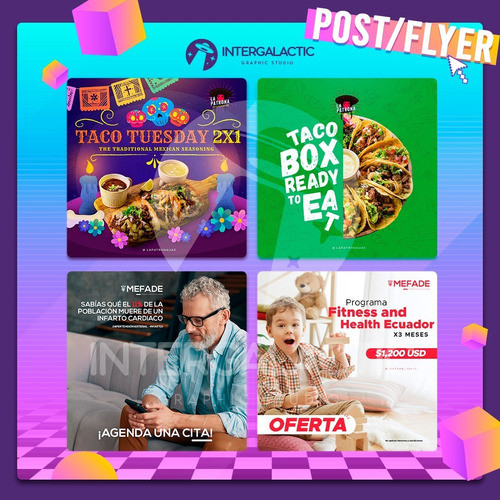 Diseño Posteo Instagram Facebook Redes Sociales Placa Flyer 1