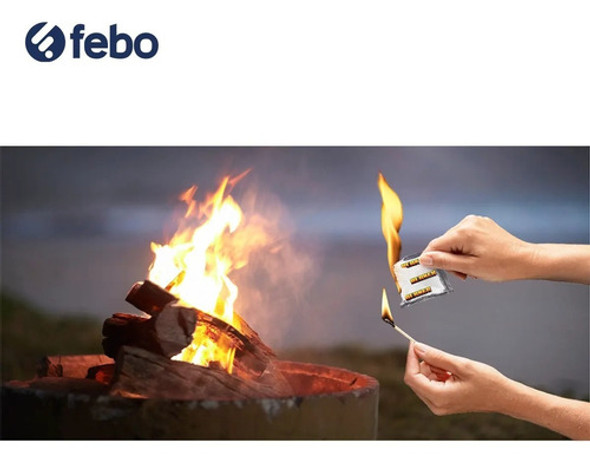 Pack X24 Iniciador De Fuego Sin Solventes Contaminantes Febo 1