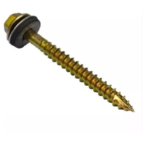 Tornillos Autoperf Hex Aguja 14 X 2-1/2 C/arandela X 100 Un 0