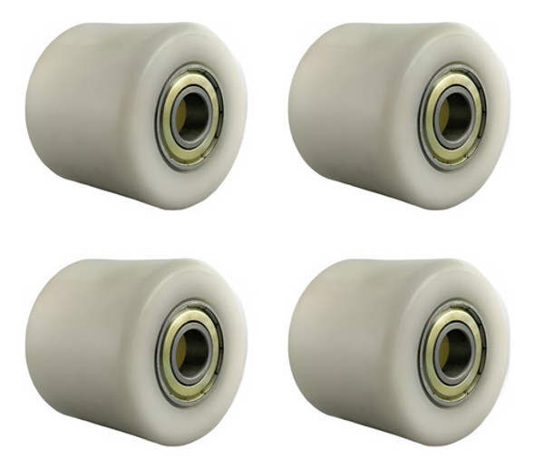 Rodillos De Nylon 80x70 Mm. Para Zorra Hidraulica X 4 Un. 0