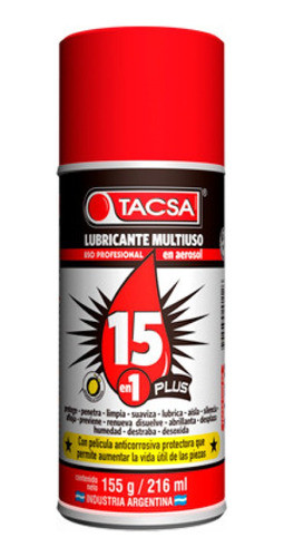 Lubricante 15 En 1 Plus Tacsa 216ml Multiuso Profesional X 6 0