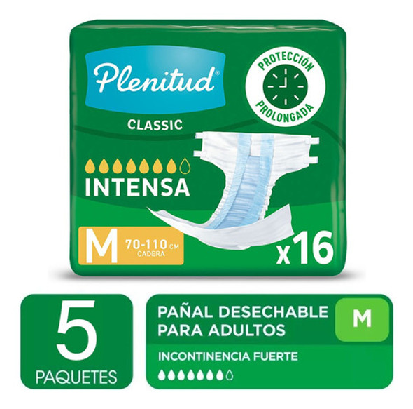 Pañales Para Adultos Plenitud Classic Pant M X16u Pack X5 1