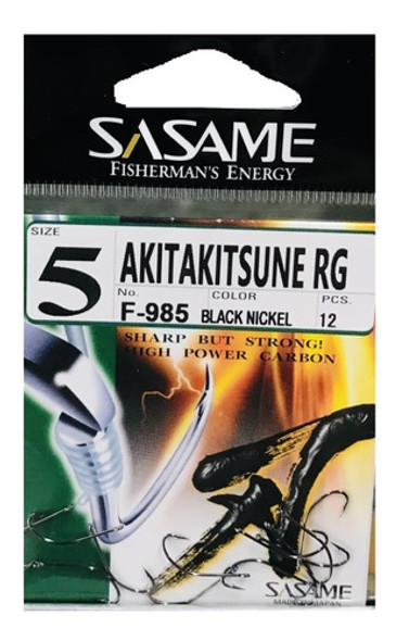 Anzuelos Sasame Akita Kitsune Rg F-985 N° 5 Made In Japan 0