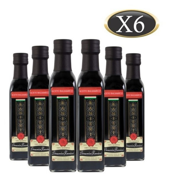 Aceto Balsámico Domenico Ranieri Botella 250 Ml X 6 U 0 Aceto Balsámico Domenico Ranieri Botella 250 Ml X 6 U 0