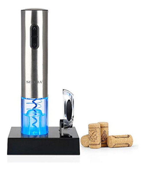 Destapador De Vinos Eléctrico De Acero Inoxidable 0