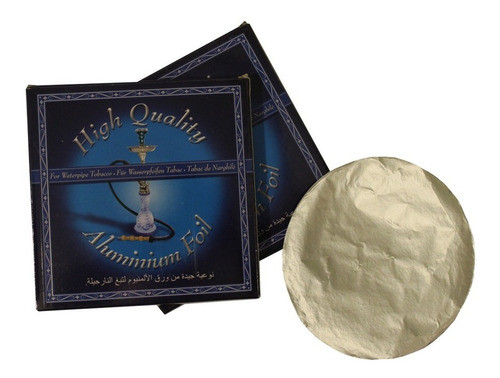 Papel Aluminio X50 Narguile Pipa Agua Shisha Tabaco Carbon 0