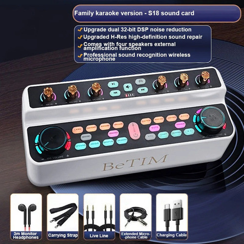 Consola Mixer Mezclador 2 Microfonos Profesional Karaoke 1