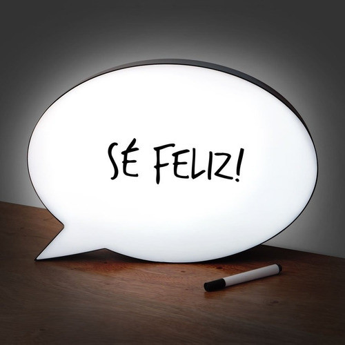 Pizarra Cartel Luminoso Para Escribir Mensajes + Marcador! 1
