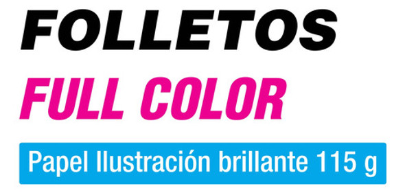 5000 Folletos Publicitarios Frente Y Dorso Full Color 1