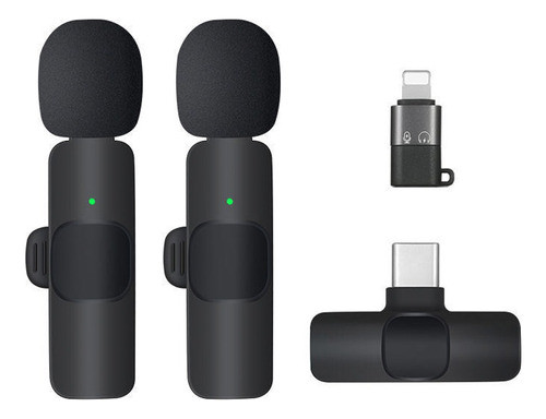 Micrófono  Corbatero Inalámbrico Compatible iPhone Negro 0