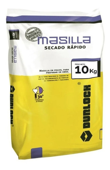 Masilla Durlock 10 Kg Secado Rapido Polvo 0