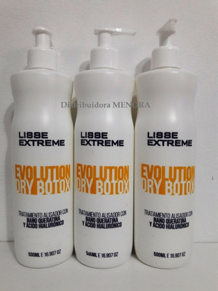 Combo 3 Dry Bottox Evolution 500ml. Lisse Extreme 1 Combo 3 Dry Bottox Evolution 500ml. Lisse Extreme 1