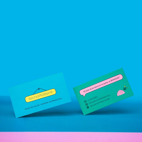 1000 Tarjetas Personales Doble Faz Brillo 0