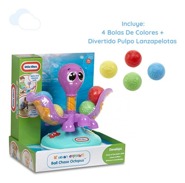 Little Tikes Pulpo Para Bebes Lanza Pelotas Wabro Bunny Toys 1