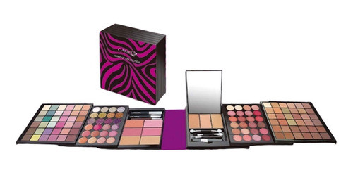 Set Maletin Maquillaje Makeup Zebra Lila Regalo San Valentin 0