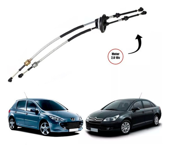 Kit Cables Comando Selectora Cambio Citroen C4 2.0 N 2010 1