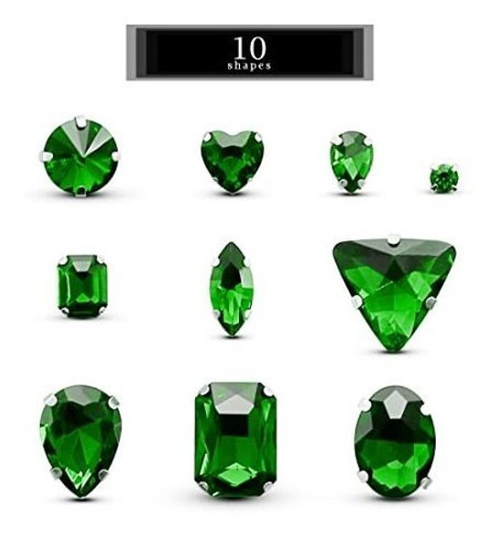 Diamantes De Imitacion Para Coser, 100 Piezas, Formas Mixtas 1