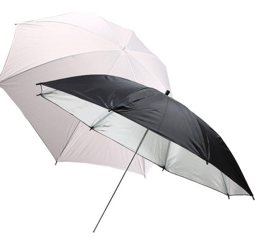 Kit Paraguas Godox Diámetro 101cm +1 Translúcido +1 Plateado 1