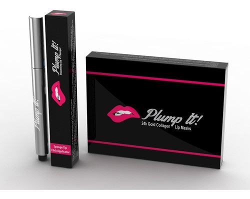 Voluminizador De Labios + Mascara Collageno 24k Gd  Plump It Original 0