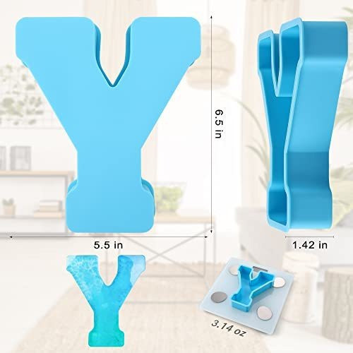 Mode De Silicona Para Resina - Alfabeto 15cm - Letra Y 1