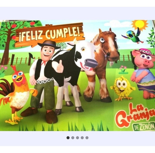 Cotillón.de La Granja De Zenón Para 30 Niños Vaso ,mantel 1