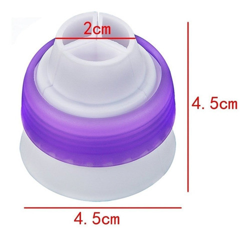 Acoplador Simple 1 Color Picos Rusos Cupla Jumbo Grande 1
