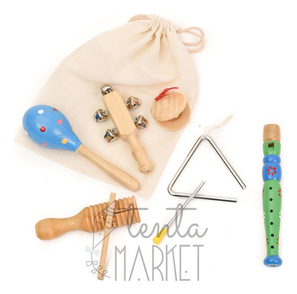 Kit De Percusión Infantil X 6 Regalo Día Niño Banda Rítmica 1