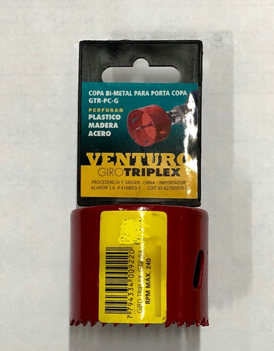 Sierra Copa Bimetal 25mm Giro Triplex Venturo De Aliafor 1