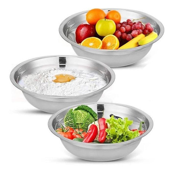 Bowl Ensalada Acero Inoxidable 21cm Repostería New Home 0