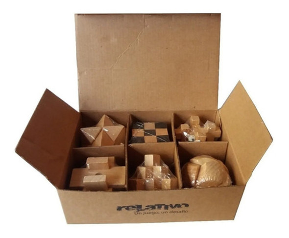 Juego De Ingenio Regalo X 6 Unidades Madera Eventos 1