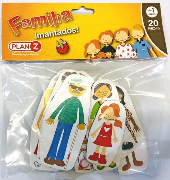 Figuras Imantadas Familia X20 Piezas Con Imánes Plan Z 0