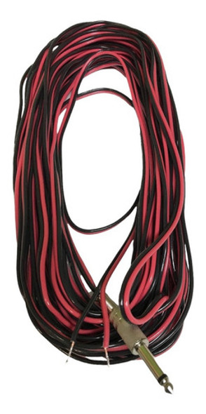Cable Para Bafles Plug A Pelado 20 Metros Pro Rojo Y Negro 0