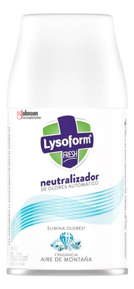 Lysoform Repuesto Neutralizador De Olores Aire De Montaña 6c 0